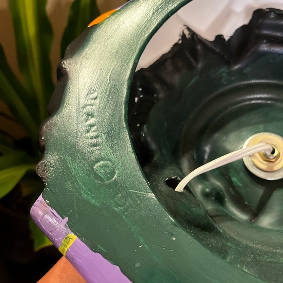 Vintage Rare Atlantic Mold Ceramic Christmas Present Toy Covered Tree Base - Picture 11 of 11